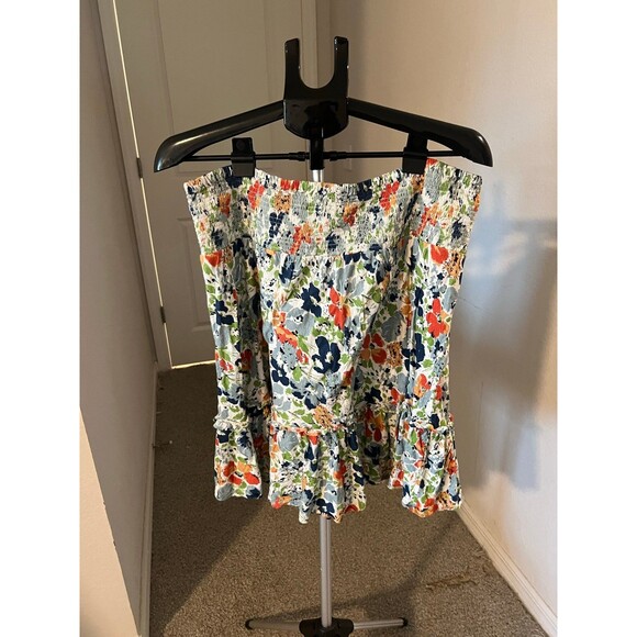 Lauren Ralph Lauren Black Label Tiered A-Line Floral Midi Skirt Size XL - Picture 3 of 10